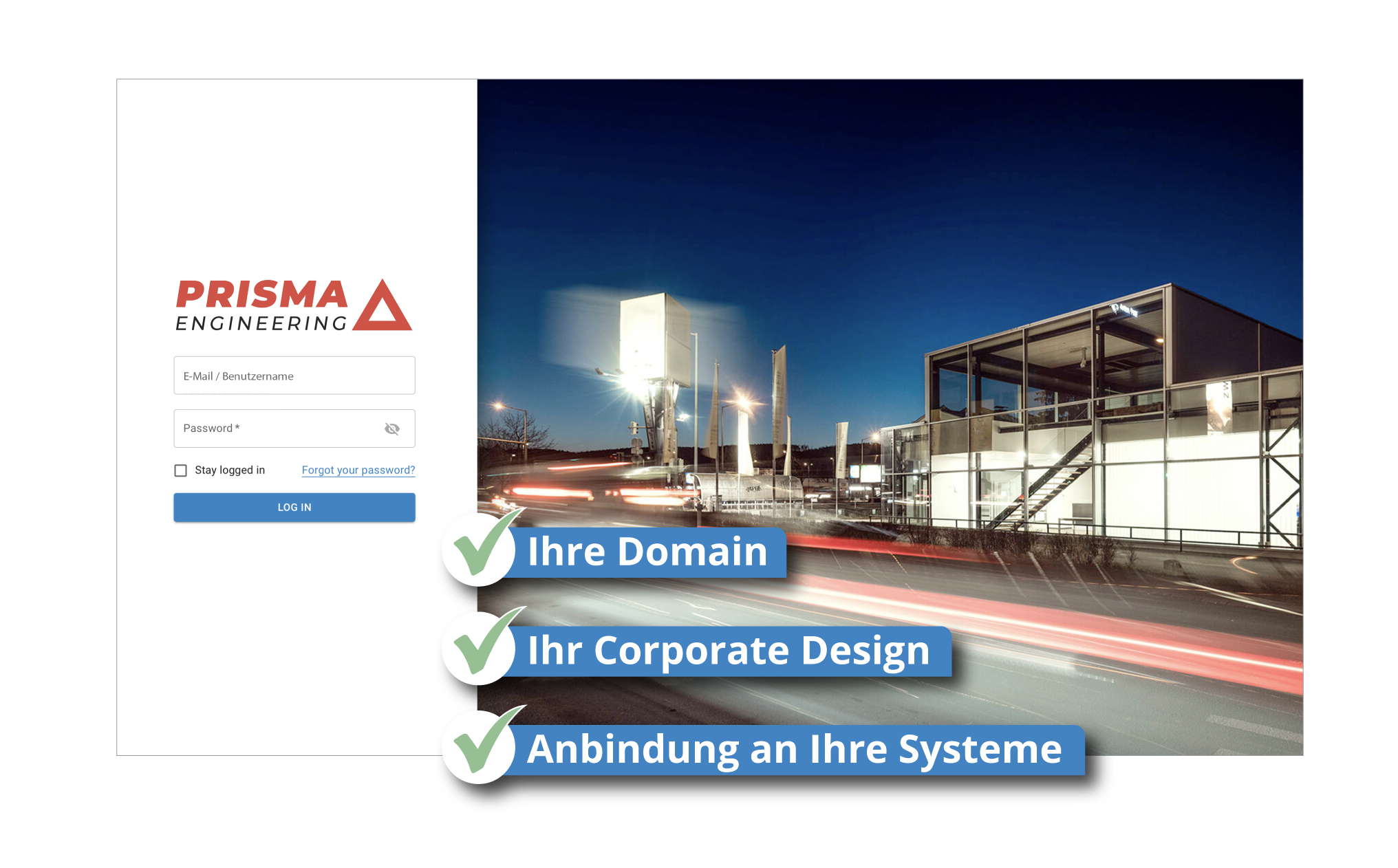 Ihre Domain, Ihre Corporate Identity, Anbindung an Ihre Systeme